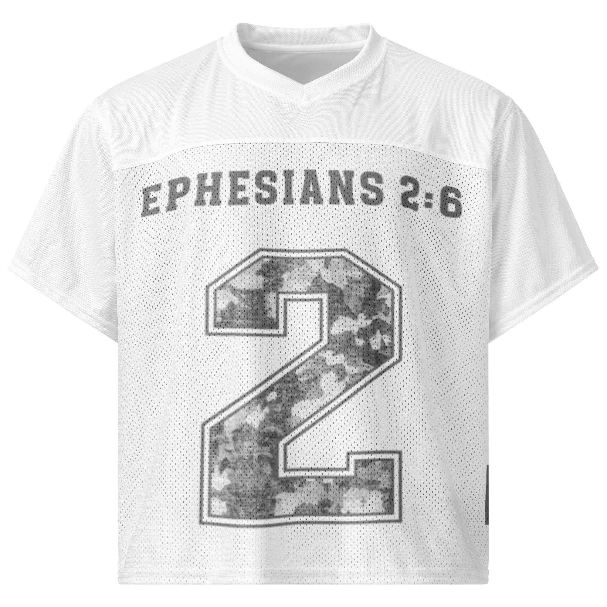 Highly Favored Boxy Jersey | White | Christian T-Shirt | The