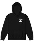 Front view of children’s Christian hoodie featuring simple and strong Child of God lettering for everyday faith wear in black.